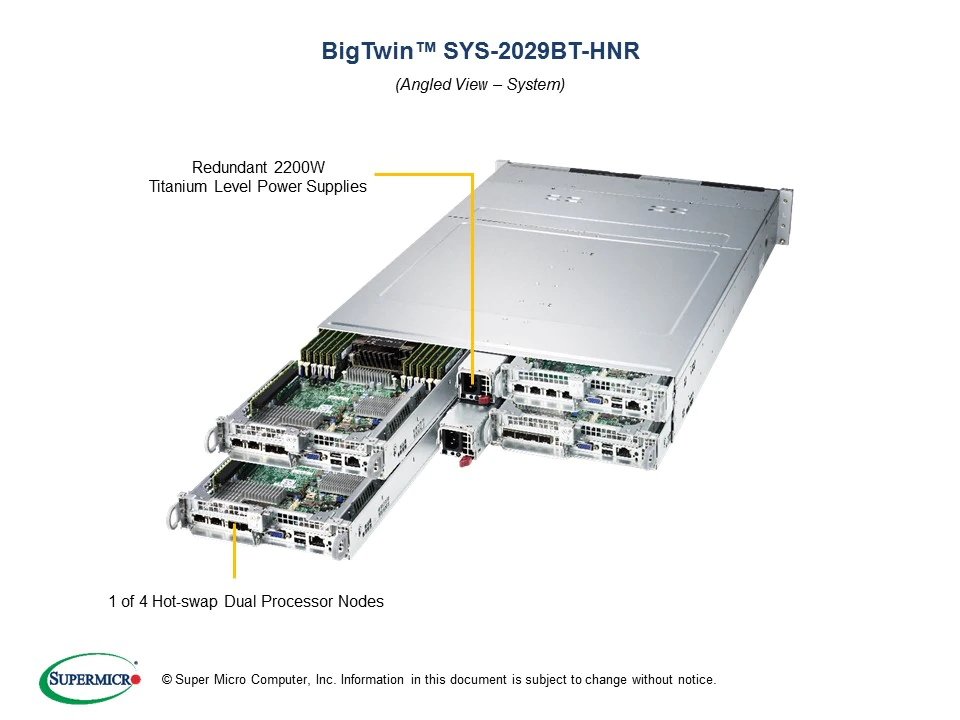 AF-8: 2U 4-Node BigTwin, 61 TB (15 TB per node)