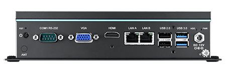 J3455, w/ 2xLAN, 1xVGA, 1xHDMI, 6xCOM - Front