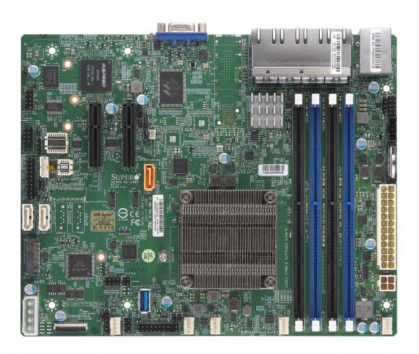 A2SDV-4C-LN8F,Embedded Denverton Flex ATX,4 Core,8x 1GbE