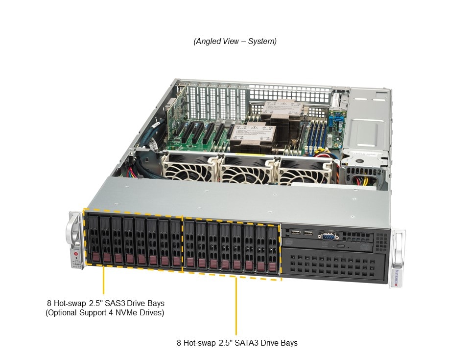 X13DEI,CSE-213BTS-R1K23LPBP3-1,X13 Mainstream 2U SAS 1G