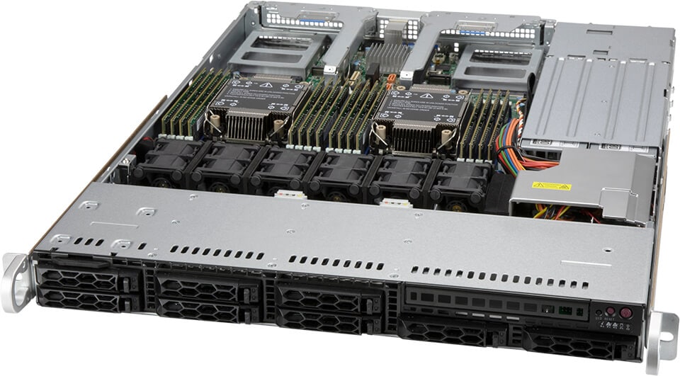 X12 CloudDC 1U, 8x 2.5" SATA, X12DDW-A6, LB13AC2-R860AW