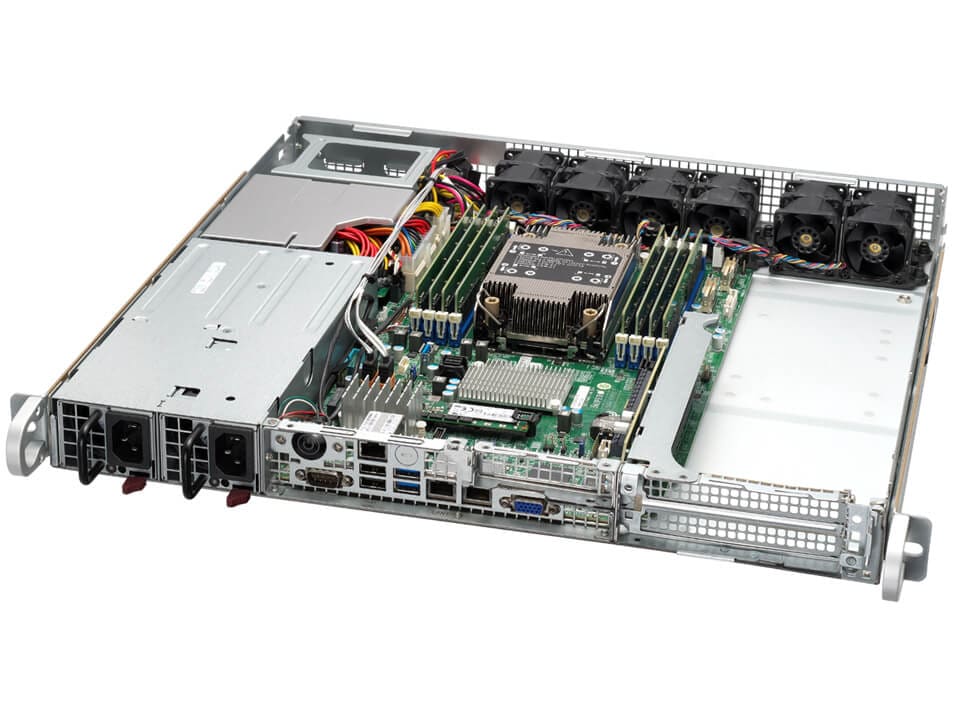 Ice Lake SP, 1U Rackmount, 3 PCIe Slot Embedded System