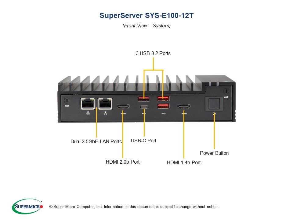 Fanless CSE-E101-03 + X12STN-C-WOHS