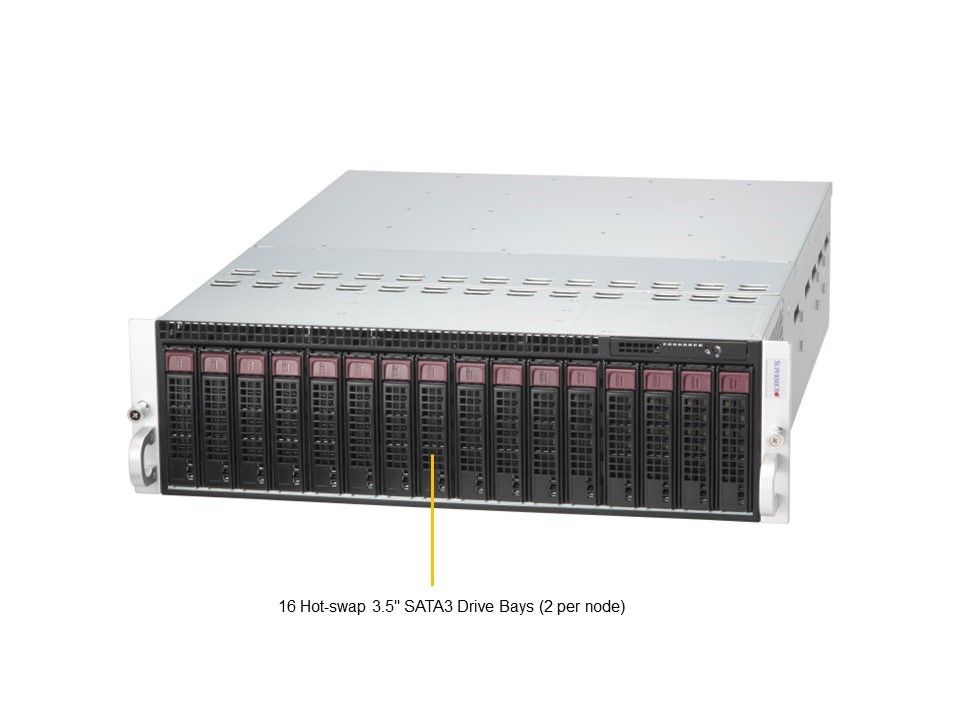 3U MicroCloud System, X13SCD-F, 938NH-R2K20BP2