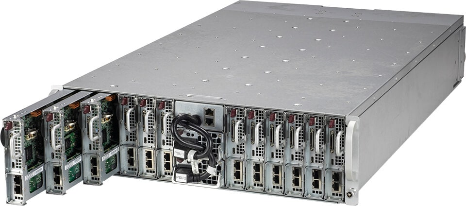 3U MicroCloud System, X12STE-F, CSE-939HN-R2K20BP