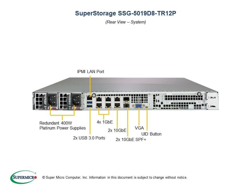 [NR]1U 3.5-in x12 ServerMBD-X11SDV-12C-TP8F,801LTS-R407CP