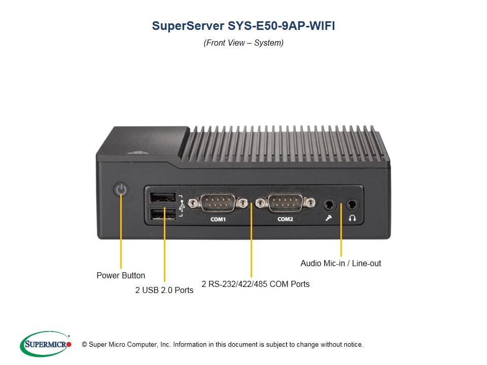 IP51 Embedded PC w/wifi, A2SAP,HF,RoHS