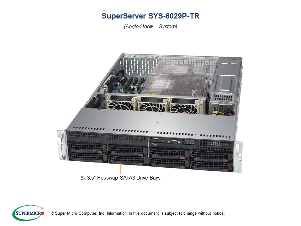 X11DPI-N-P, 825TS-R1K03LPBP-3, 2U X11 Mainstream Server