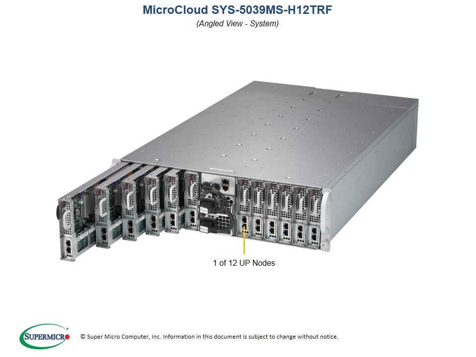 3U MicroCloud System, X11SSE-F, CSE-939HS-R2K04BP