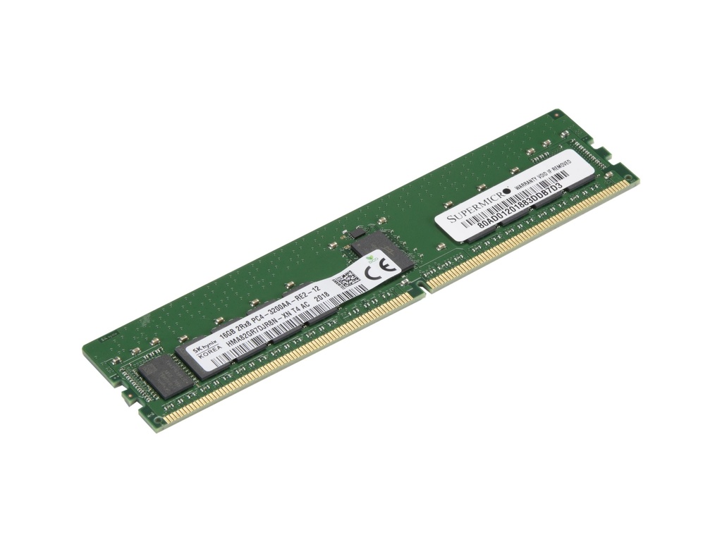 16GB DDR4-3200 2Rx8 ECC UDIMM, RoHS