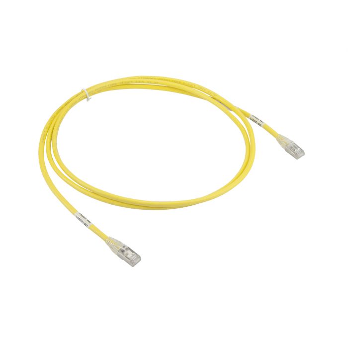 ETHERNET,CAT6A,550MHz,RJ45,SNAGLESS,YELLOW,SSTP,7FT (2M)