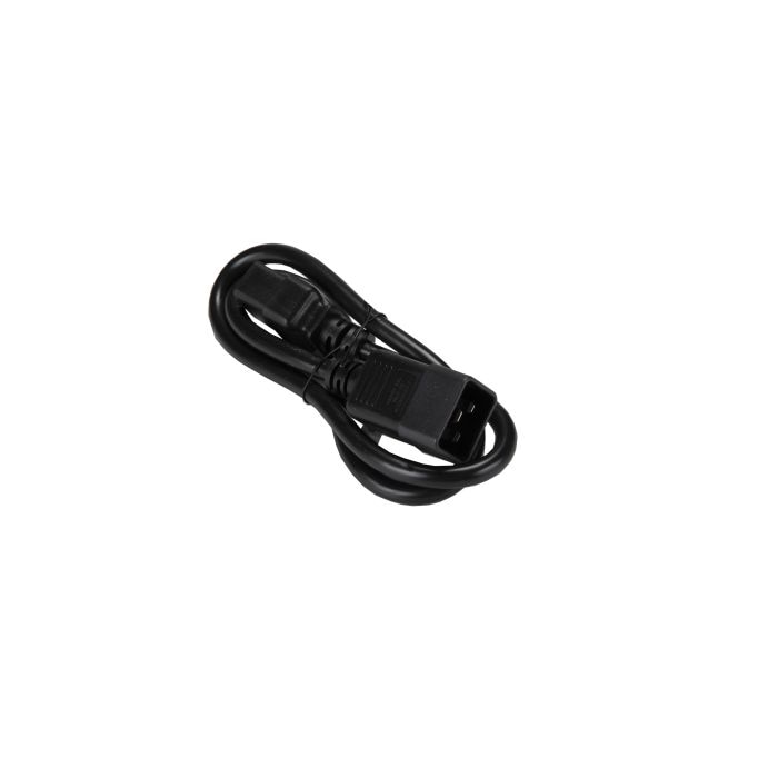 PWCD,US,IEC60320 C19 TO C20,940mm (3ft),14AWG,15A,250V,Black