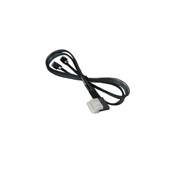 SLIMLINE SAS x8 (LE) to 2x MINI SAS HD,INT, 70CM,32AWG,