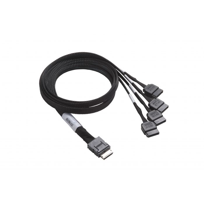 OcuLink v 1.0 to 4x SATA 7-pin,INT, 50CM,32AWG,RoHS