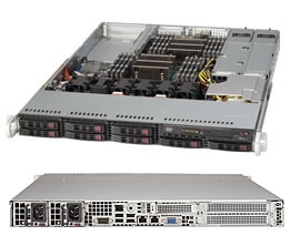 1U SC113 WI/O Chassis w/Redundant 750W PWS (24 pin PDB)