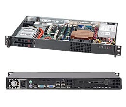 Black 1U SC510T Chassis W/ 203W