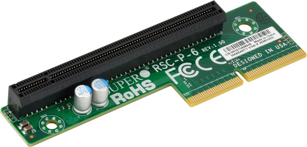 RSC-P-6  (1U LHS TwinPro RSC with 1 PCI-Ex16),RoHS