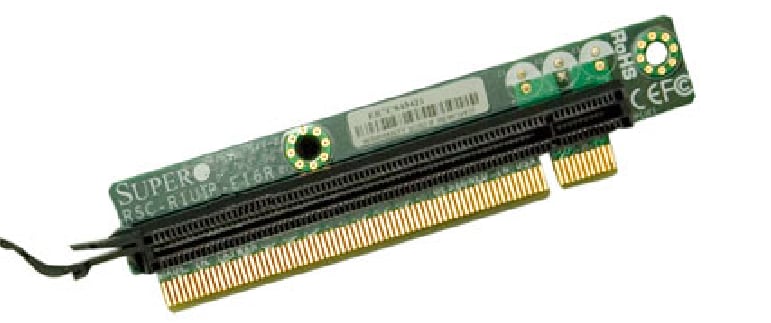 1U RHS TwinPro Riser card with one PCI-E x16 slot