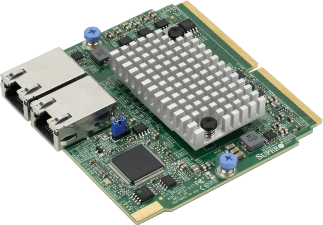 SIOM Dual-port 10GbE RJ45 (10GBase-T) based on BCM57416