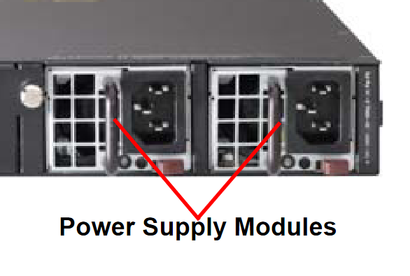 Spare Power Supply for SSE-X3348S Switch,Regular Airflow