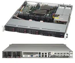 Black 1U SC113MFAC2 chassis w/ Redundant 800W (platinum)