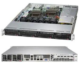 1U Standard SC815TQC Chassis, SAS3 BPN, w/ Redundant 750W