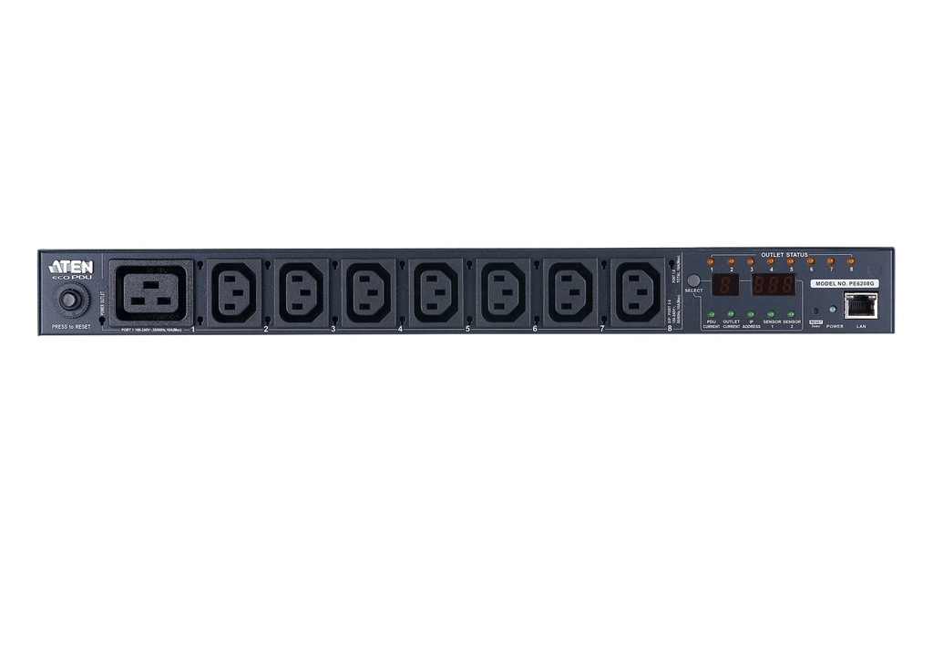 Aten Eco PDU IP 8-Port PE6208G
