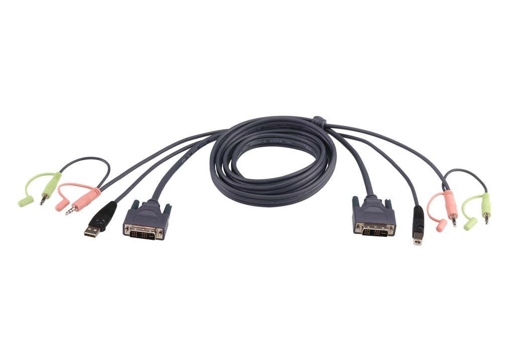 Aten KVM cable type I 3.0m USB DVI
