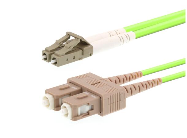 LinkIT fiber cable OM5 LC/SC Lime 0.5m