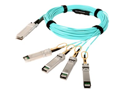 Siemon AOC OM3 QSFP+-4xSFP+ 1m