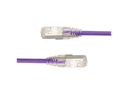 LinkIT SlimPatch F/UTP Cat6a Purple 5m