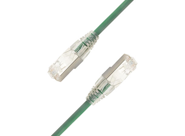 LinkIT SlimPatch U/FTP Cat6a green 0.5m