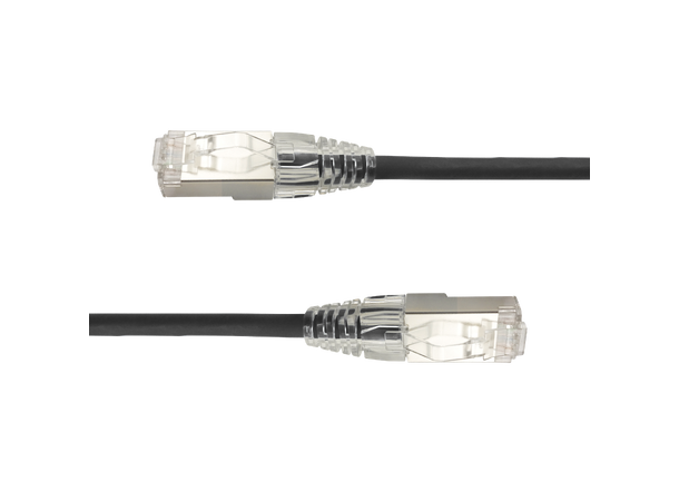 LinkIT SlimPatch U/FTP Cat6a black 3m