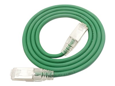 LinkIT SlimPatch F/UTP Cat6a green 3m