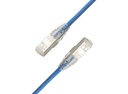 LinkIT SlimPatch F/UTP Cat6a blue 0.2m
