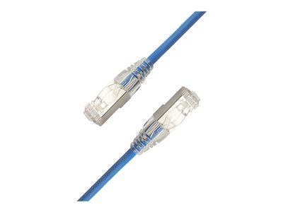 LinkIT SlimPatch F/UTP Cat6a blue 1m