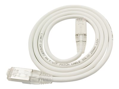 LinkIT SlimPatch F/UTP Cat6a white 10m