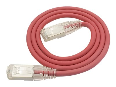 LinkIT SlimPatch F/UTP Cat6a rød 0.3m