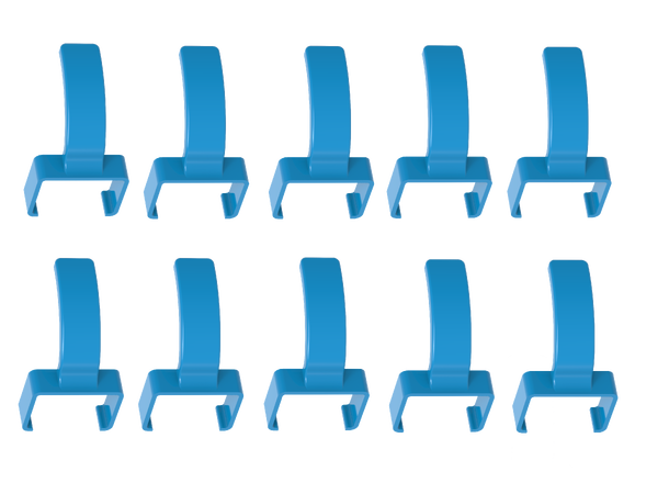 LinkIT ColorFlex Cat6a clips blue