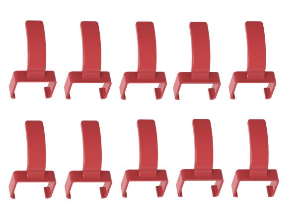 LinkIT ColorFlex Cat6a clips rød