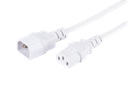 LinkIT strømkabel C13/C14 hvit 1m