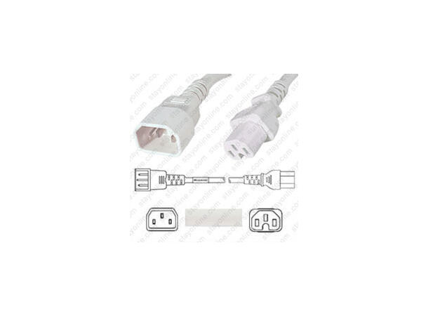 LinkIT power cable C15/C14 white 1m