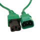 LinkIT power cable C15/C14 green 1m