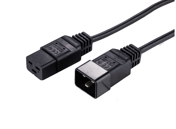 LinkIT power cable C19/C20 black 0.5m