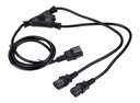 LinkIT power cable CEE7/7 to 2x C13 1.8m