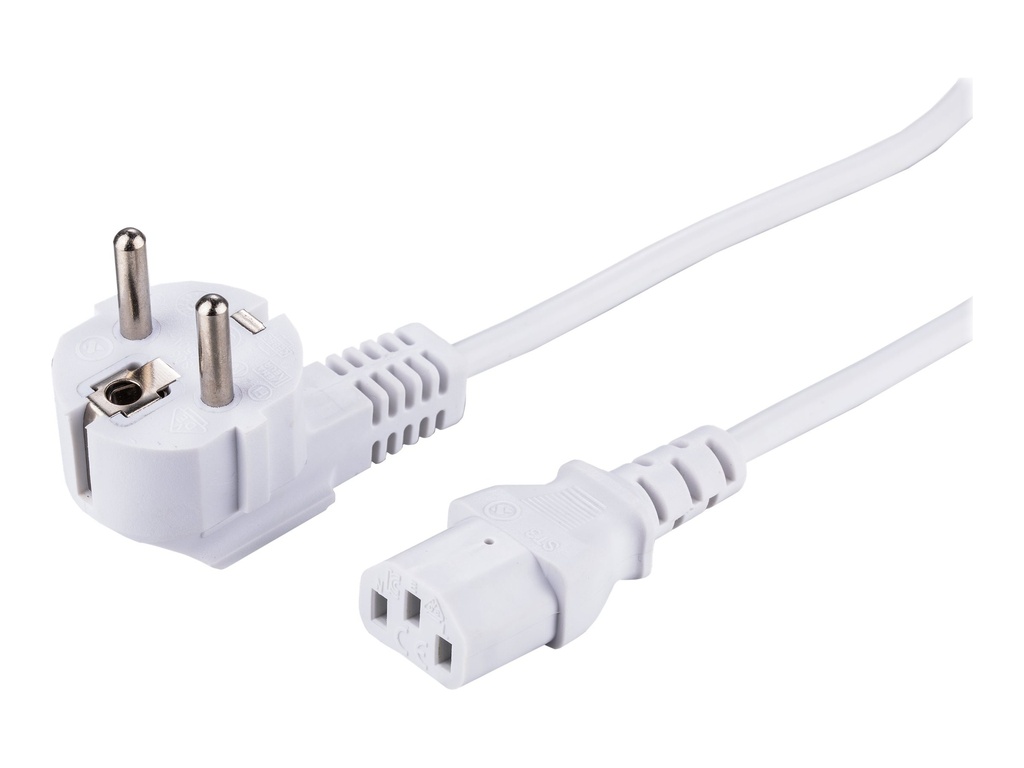 LinkIT Power Cable CEE 7/7 - C13 white 1m