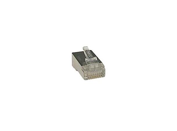 RJ45 STP plugg for Cat. 6,100 stk.