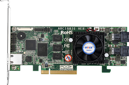 ARECA 1883I 8port 12Gb/s SAS RAID PCIe x8 Card