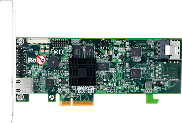 ARECA 4port 6Gb/s SATA PCIe 2.0 x4, RAID