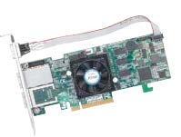 ARECA 4port 6Gb/s SAS PCIe x8 RAID Card,